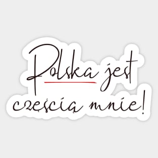 Poland is a Part of Me Sticker